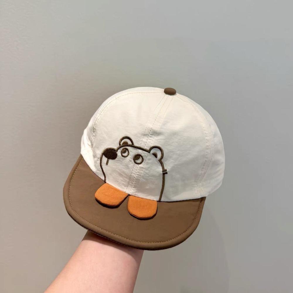 Quick Dry Cartoon Bear Baby Hat Casual Kids Peaked Caps Fashion Newborn Sun Hat  Beach