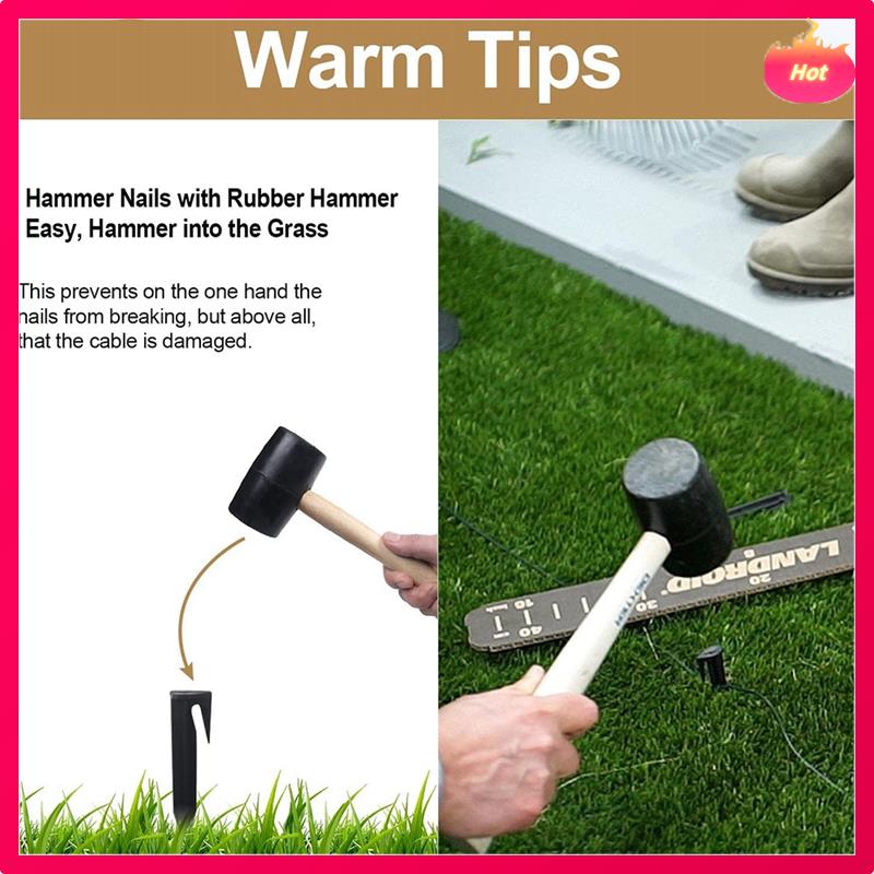 100 Stück Rasenmäher-Heringe Begrenzungspfähle Erdspieße Befestigungsstifte Zur sicheren Verankerung von Mährobotern Rasenmäher Zubehör