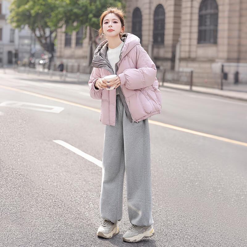 Siboshe Women's Hooded Loose-Fit 90% Down Winter Jacket