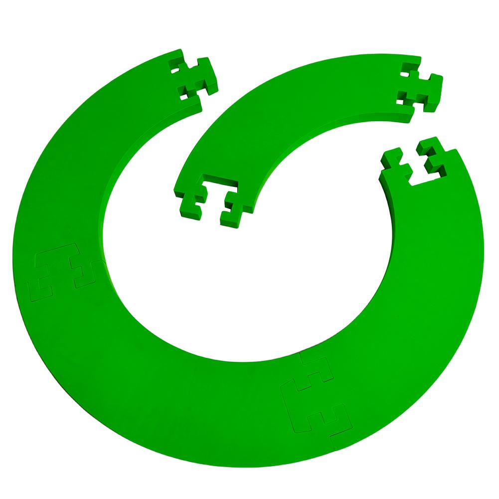 4PCS EVA Black/Red/Green 17.71In Dartboard Surround For Dartboard Universal Wall Protection Splicing Dartboard Surround Ring