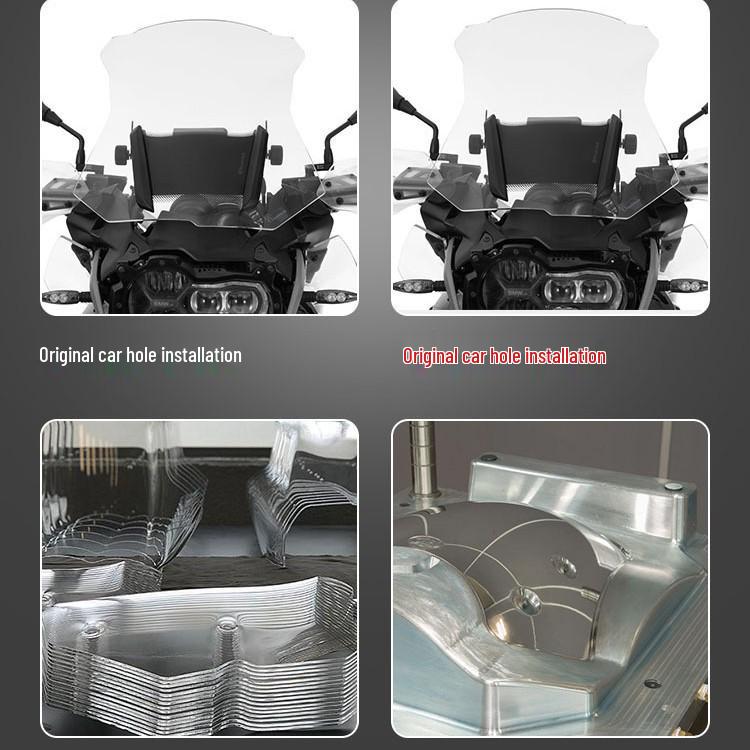 BMW R1200GS/R1250GS/ADV Raised Windshield - Imported Glass