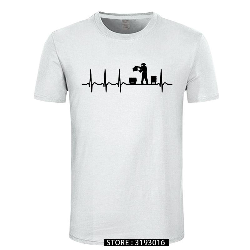 Custom Funny TShirt Man Cotton Heartbeat Beekeeping Beekeeper Cool Shirt Fun Gift Summer Men T Shirt