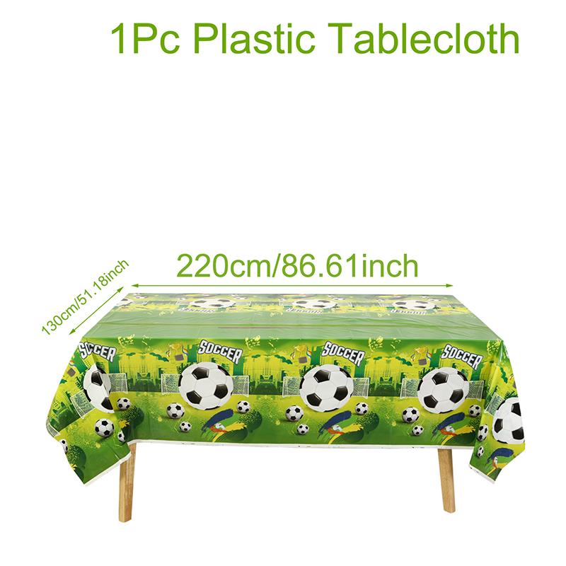 Fußball-Thema Einweg-Tischdecke Fußball Sport Junge Geburtstagsfeier Zubehör Babyparty Fußballfans Geburtstagsdekorationen
