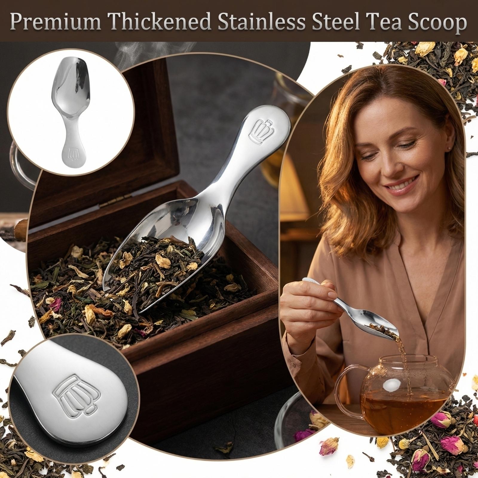 Stainless Steel Tea Spoon Thickened Tea Spatula one size