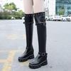 Women's Over-The-Knee High-Leg Boots 2025 Autumn Winter New Petite Inner Height Thick Sole Elastic Soft Leather Thigh-High Boots