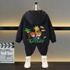 Spring and Autumn Girls Long Sleeved Zippered Cartoon Dinosaur Hooded Windproof Coat Top Children's Wear Jacket Baseball Jacket Models Boys and Girls
