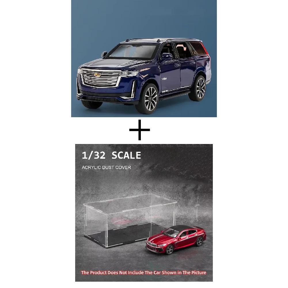 1:32 Scale ESCALADE Car Model Toy 6 Doors Opened Metal Diecast Music Light Pull Back Vehicle Models Hobby Ornament Gifts