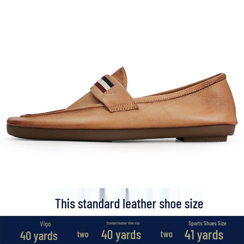 

Мужские лоферы слипоны из натуральной кожи 2024: Легкий корейский стиль для осени 41 оранжевый