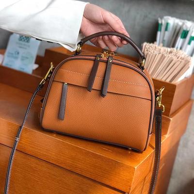 Bag Women's Bag Apple Small Crossbody Bag Single Shoulder Leather Women's Bag Simple Tote Cowhide Crossbody Bag