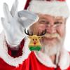 Cute Christmas Santa Claus Christmas Tree Elk Hanging Ornaments Plush Santa Claus Pendant Home Party Xmas Tree Decorations