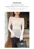 2025 Women's 100% Wool Seamless Slim Fit One-Shoulder Fine Knit Sweater, Machine Washable, 18 Gauge Yangzi Yarn