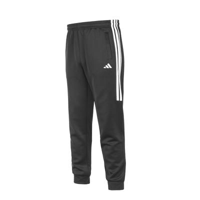 Classic Logo Side Three Stripes Comfortable Cuffed Sports Knit Pants Unisex Bottoms Black TR30P1R2CS-BW