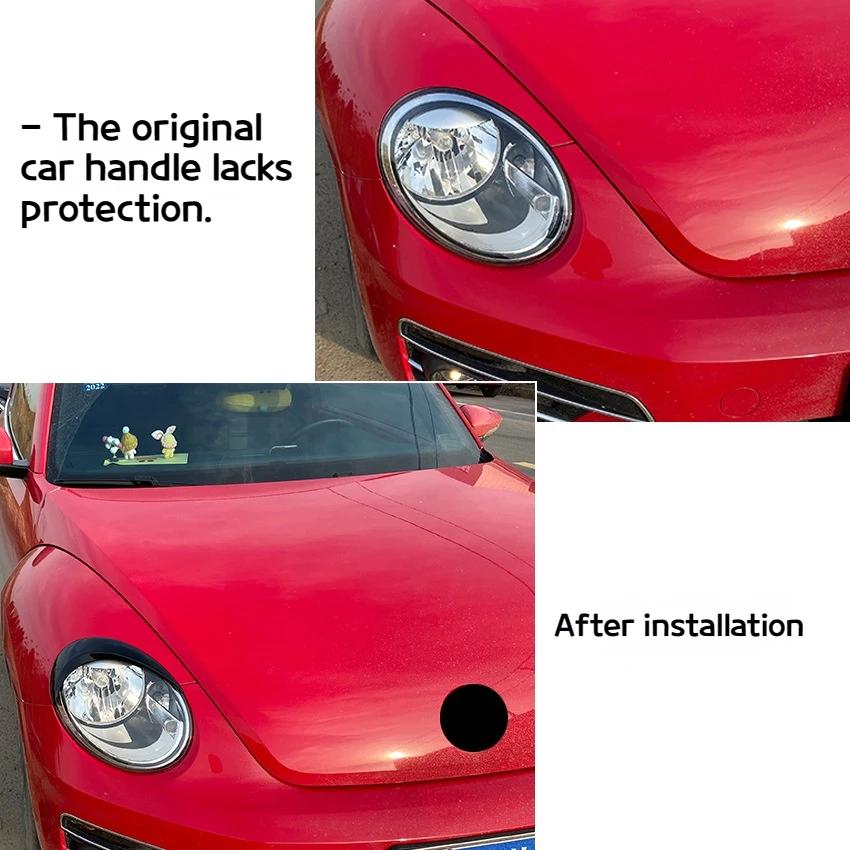 Applicable To Volkswagen Beetle 2012-2018 Automotive Carbon Fiber Headlight Eyebrow Exterior Car Sticker Accessories