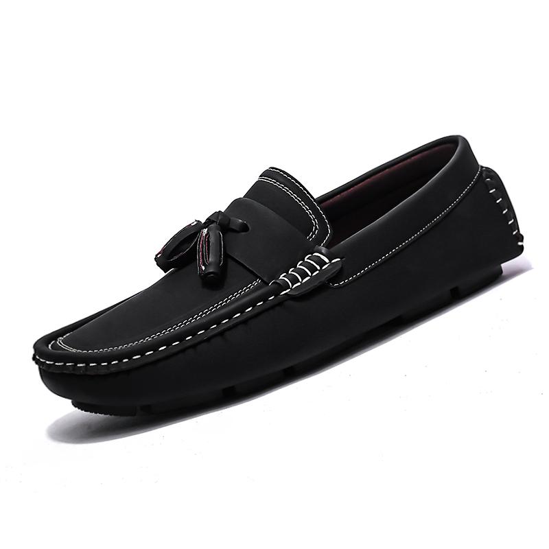 Man's Luxury Brand Loafers Sneakers 46 Comfortable High Quality Men Casual Shoes Fashion Genuine Leather Suede Moccasins Flat Dr