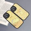 Cartoon P-Pompompurins Cute Leather Phone Case For IPhone 16 15 14 13 12 11 Pro Max Plus Shockproof Cover