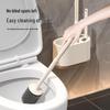 Wandmontierbares Toilettenreinigungsbürsten-Set mit langem Griff und steifen Borsten
