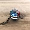 SUMENG 2024 New Fashion Round Universe Pendant Necklace for Women Jewelry Party Christmas Gifts