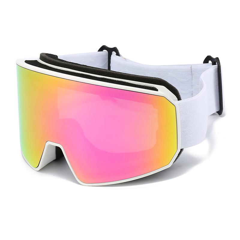 Double-layer anti-fog ski glasses for men and women, ski goggles for outdoor sports, cylindrical mountaineering goggles