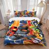 Monster Truck Arena Action Print 3Pcs Bedding Set,Duvet Cover with 2 Bedro,Pillowcase Home Birthday Gift