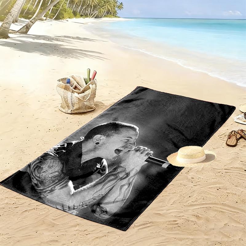Linkin Park Print Beach Towel, Large Soft Quick Dry Towel for Beach Camping Swimming