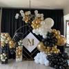 99PCS black and gold latex balloon set suitable for birthday parties, weddings, Valentine's Day party decorations