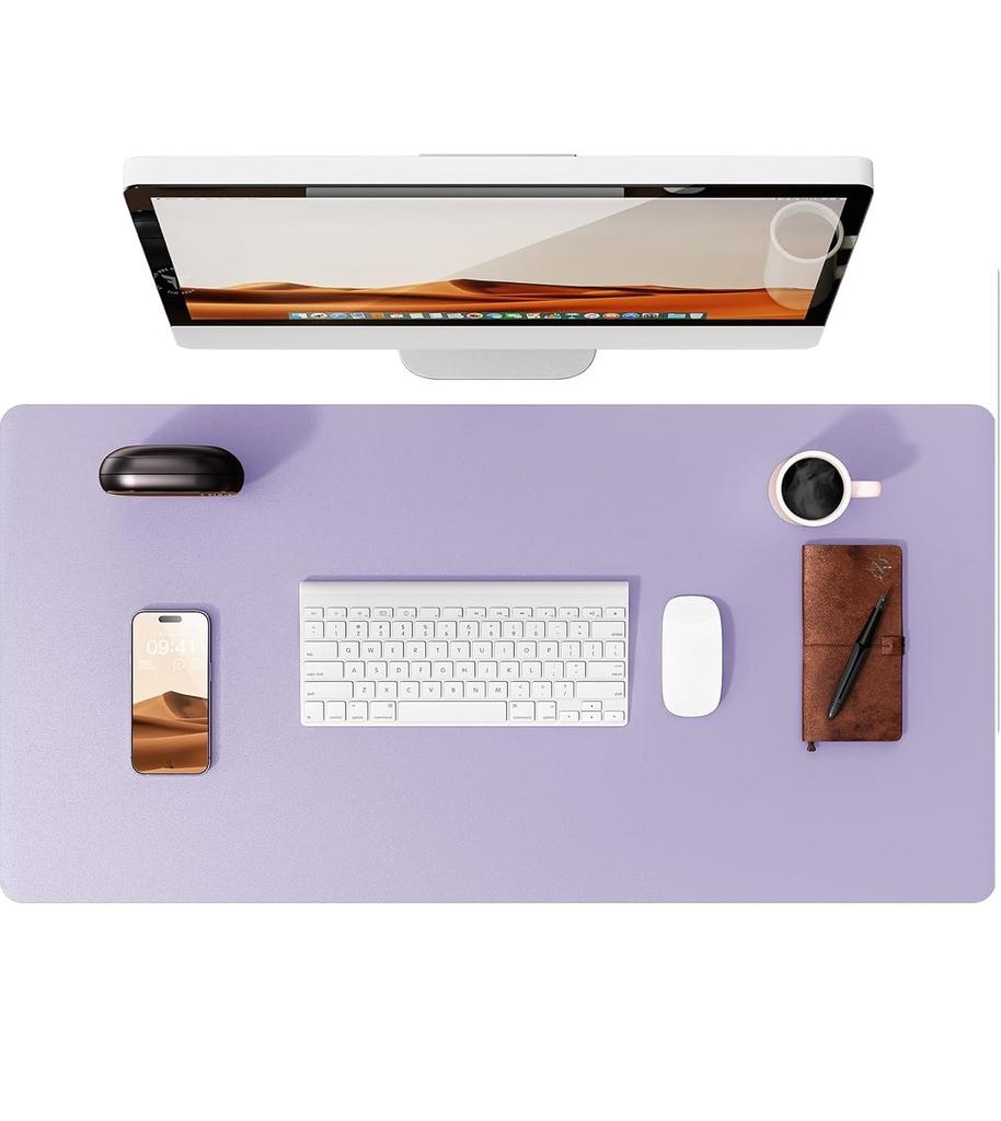 Leather Desk Mat | Computer Mat for Desk| Large Mouse Pad and Keyboard Mat | Desk Protector for