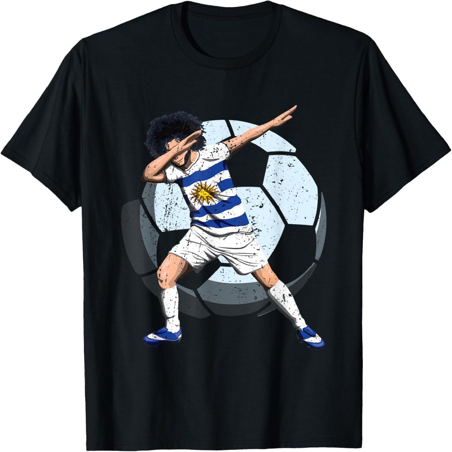 Soccer Dabbing Uruguay National Team Jersey Vintage Shirt T-Shirt S