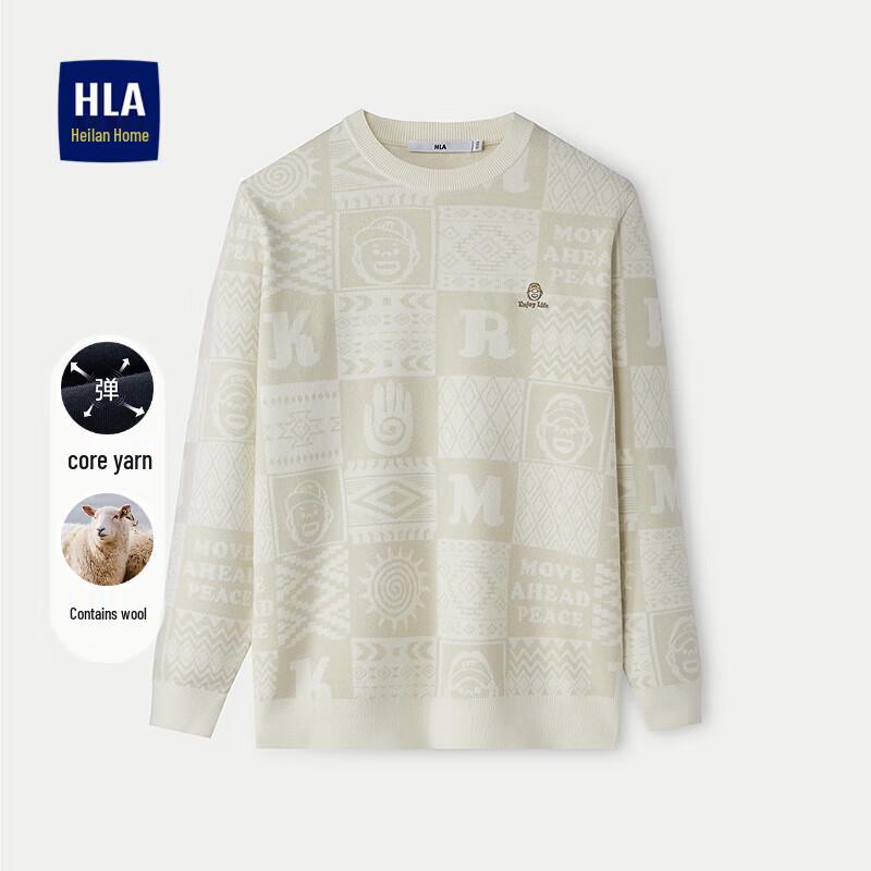 

HLA Men s Soft Round Neck Pullover Sweater S