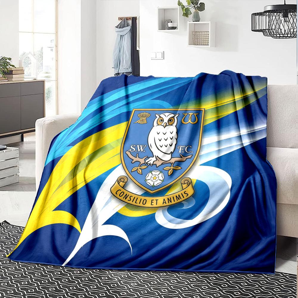 Sheffield Wednesday Flannel Blanket, High quality Comfortable for All Seasons, Home Decor, Warmth and Comfort