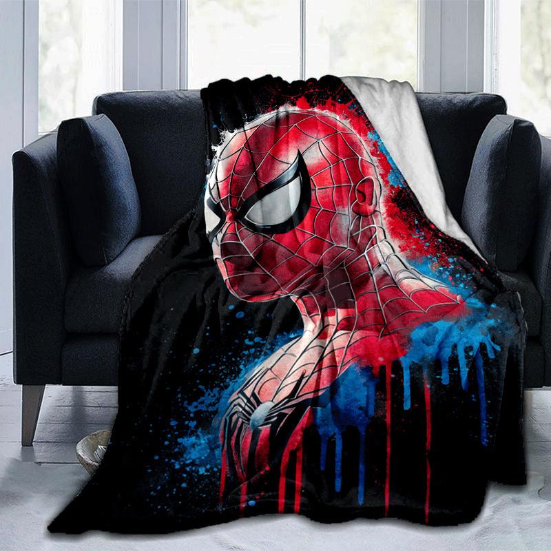 1pc Spier-Man Printing Blanket - Soft, All-Season Throw for Living Room, Beroom,Personalize Gift with Aorable Cartoon esign