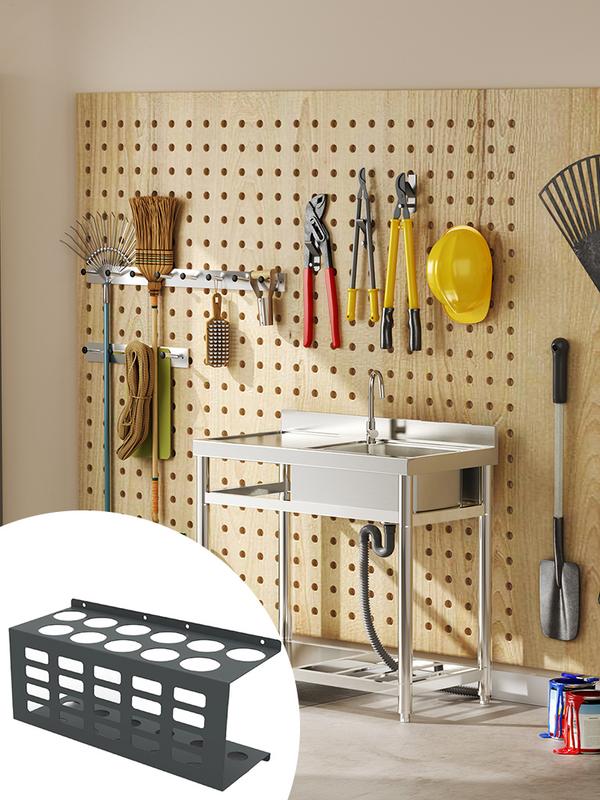 Caulk Tube Holder Organizer For Workshop Work Space Tubes Rack Wall Mounted Space-saving For Workshop 11 Caulking Tubes