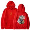 Vintage Harajuku Demon Slayer Hoodies Fall Winter Fleece Sweatshirts Manga Zenitsu Graphic Hooded Streetwear Men Women Clothing
