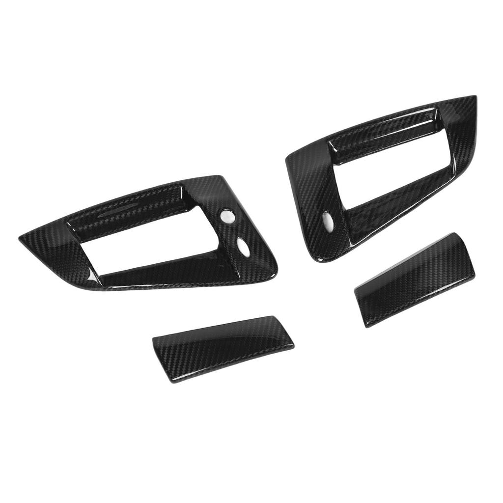 4PCS Outside Door Handle Cover Carbon Fiber Easy To Install Exterior Door Handle Trim for 370z Z34