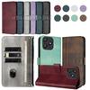 Étui portefeuille à rabat en cuir rétro pour Blackview Color 6 Wave 9C 8C 6C Shark 9 Tiger 13 12 Modern 8 Flat 2 2C 1C Housse à support