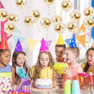 50 Pcs Gold Confetti Latex Balloons, 30cm Gold Balloons with Golden Paper Dots for Graduation Wedding Birthday Baby Shower Party Decorations