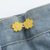 Kirschblüten-Knopfversteller für Hosen und Röcke Sakura Taillenverenger Einstellbare Taillenschnalle für Jeans Kein Nähen erforderlich
