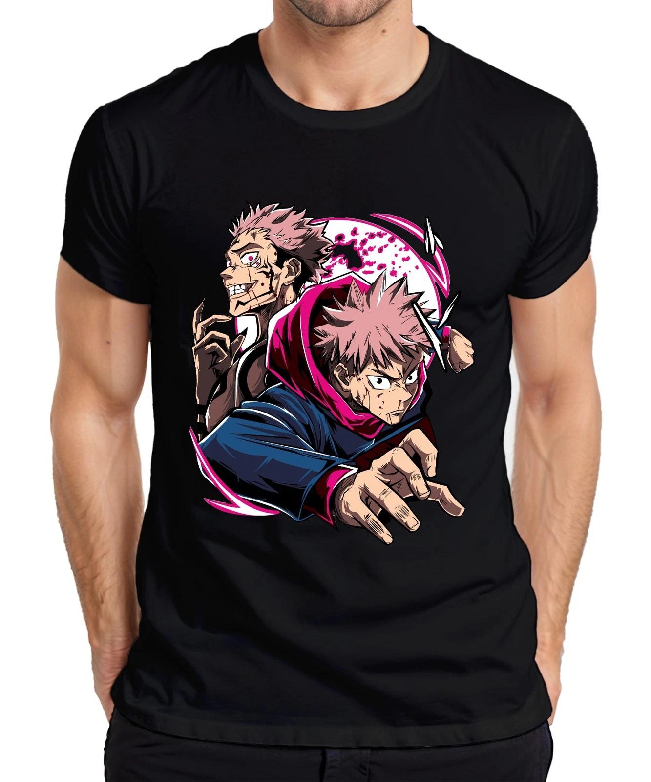 Jujutsu Kaisen Yuji Itadori Sukuna Anime Action Fan Geschenk Herren T-Shirt S