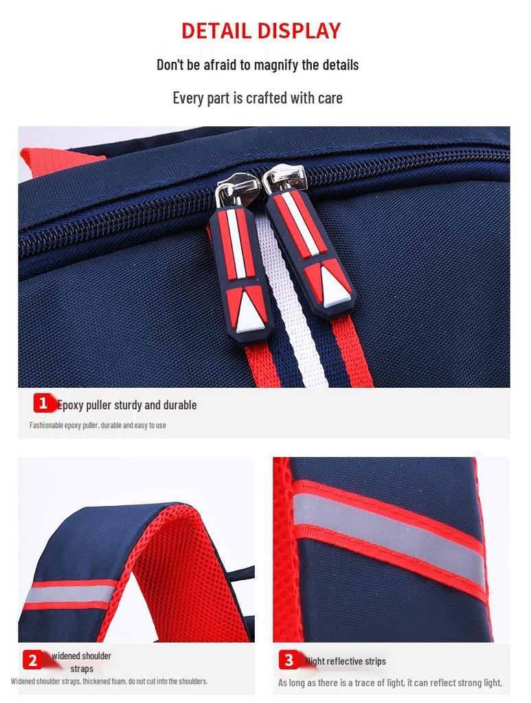 British-Style Children's Schoolbags - Lightweight Backpacks for Primary Students (Ages 6-12, Grades 1-6) Boys & Girls