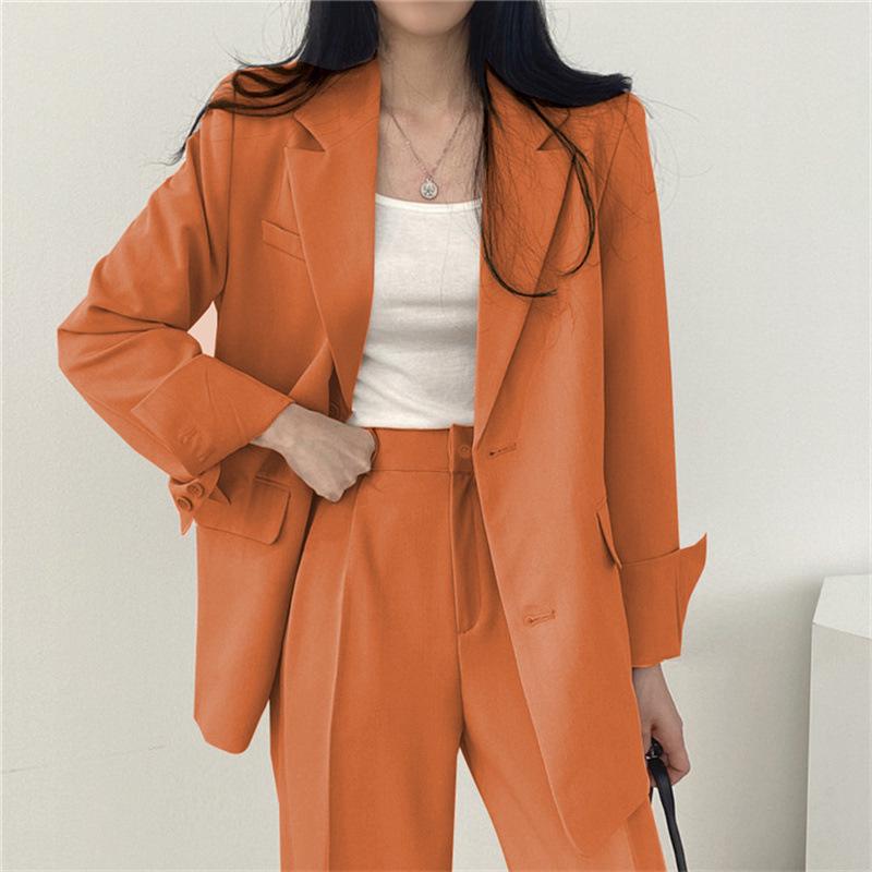 Women's Black Blazer & Suit Pants - Spring/Autumn 2025 Korean Street Style Casual Niche Design