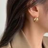 925 Sterling Silver Needle Metal Winding Stud Earrings Niche Design Earrings 2026 New Explosion Light Luxury Earrings