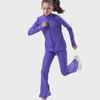 European & American UV-Proof Breathable Women's Yoga Jacket for Autumn/Winter - Solid Color, Long-Sleeved, Sports & Outdoor Use