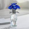 Crystal Hydrangea Ornament Blue Crystal Flower Decor Symbolism Gift for Home Decor Special Occasions Crystal Vase Gift Decor