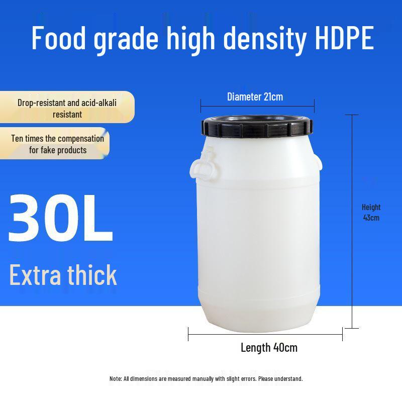 Multifunctional Square Food Grade Plastic Bucket: Composting, Water Storage, Fermentation, Oil Drum, Honey Seal, Chemical Use.
