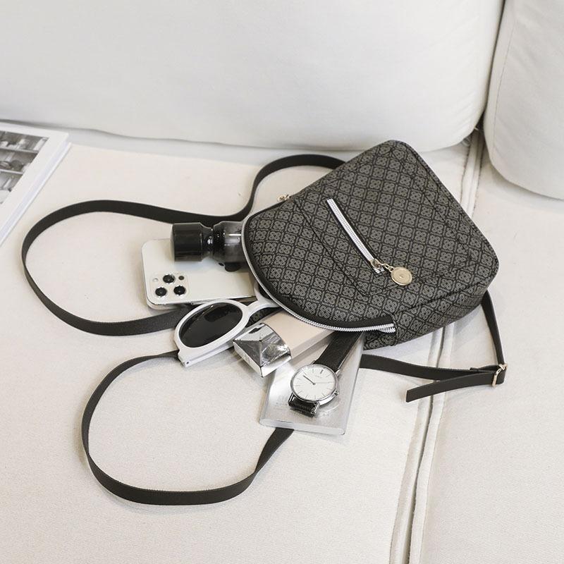 Women's Bag New Pattern Side Zipper Portable Backpack Casual Mobile Phone Small Bag