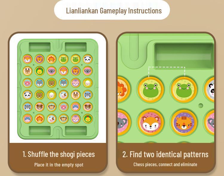 Kids' Flip Chess Memory Game: Two-Player Brain Teaser for Focus & Early Learning