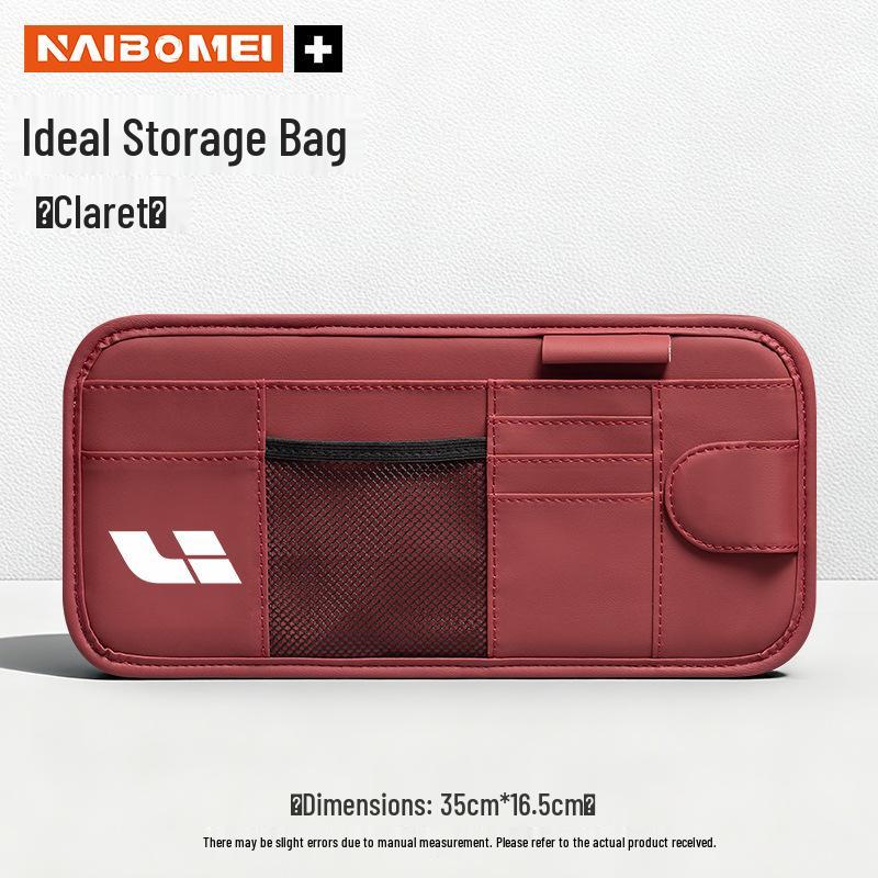 Versatile Car Sun Visor Glasses and Card Holder for Ideal L6-L9/M8