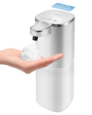 Cheftick Automatic Foaming Soap Dispenser with Digital Display, Memory Function, and Physical Buttons To Prevent Accidental Operation. Large 400ml Cap