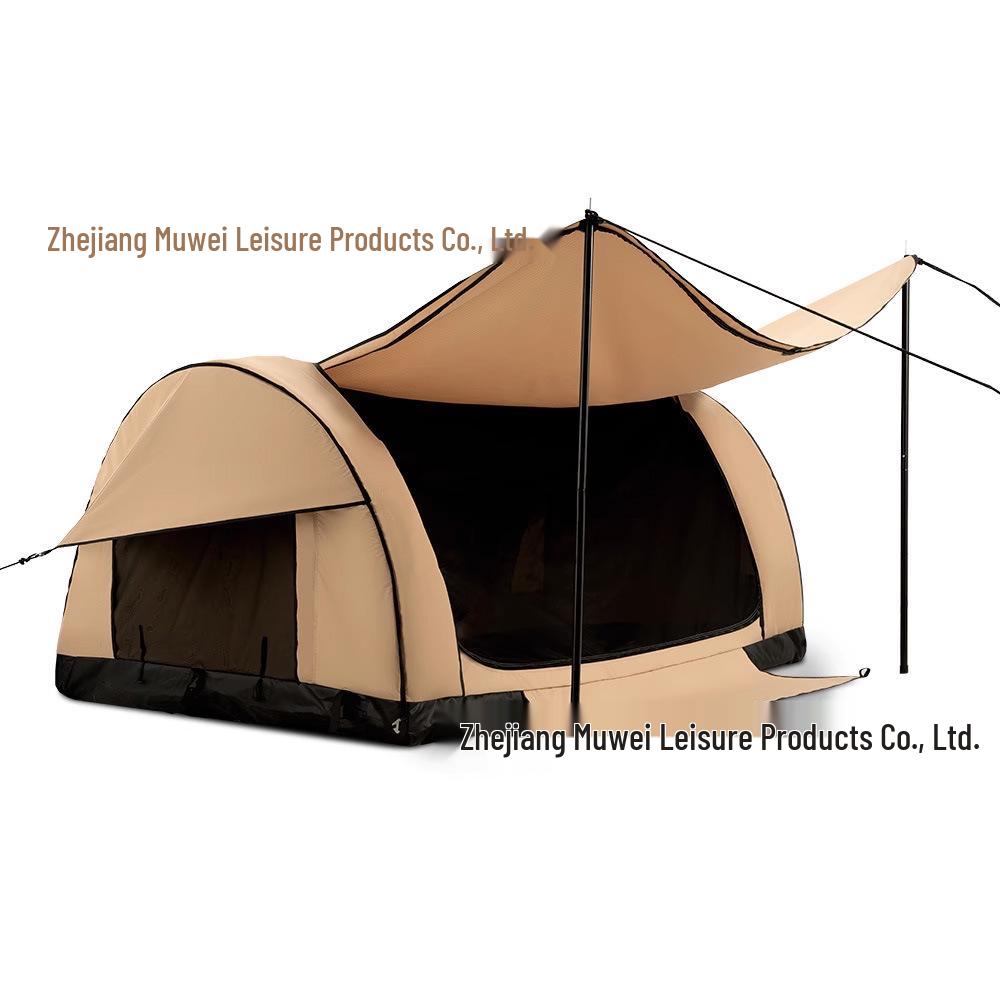 Rainproof Inflatable Tunnel Tent for 3-5 People with Spacious Design