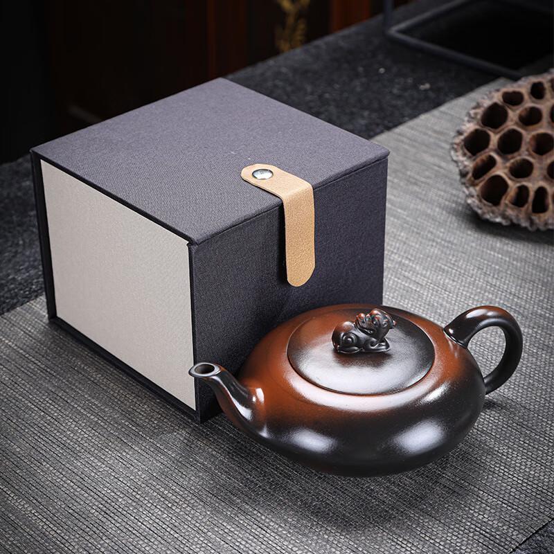 Shangqi Purple Clay Teapot with Phoenix Design