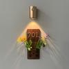 Wireless Motion-Sensor Night Light Wall-Mounted Illuminated House Number Sign/Art Panel Rechargeable LED Night Light for Entryway Corridor Bedroom